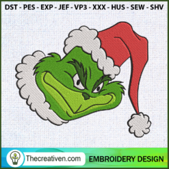 Funniest Grinch Embroidery Design
