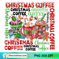 Christmas Coffee PNG, Merry Christmas PNG