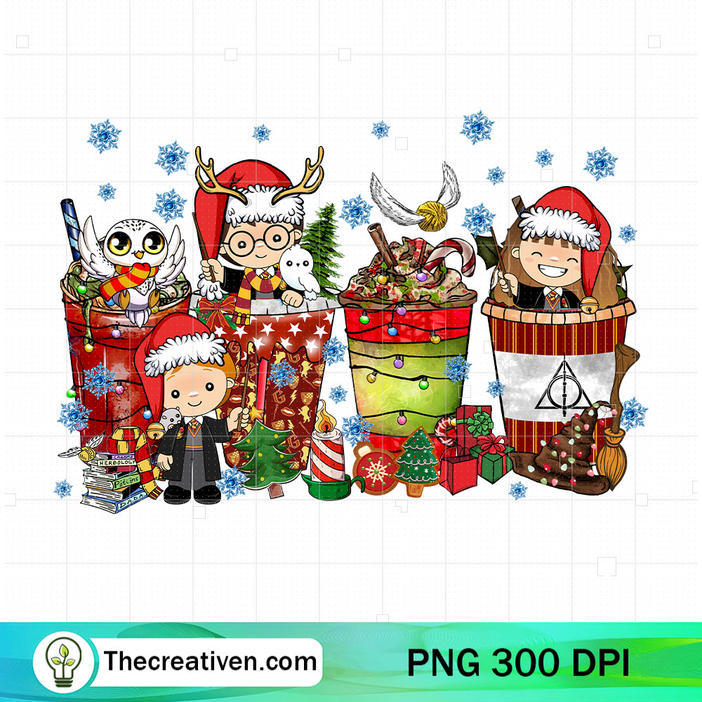 Chibi Harry Potter Christmas Drink PNG, Harry Potter Coffee Cup PNG 1 Chibi Harry Potter Christmas Drink PNG, Harry Potter Coffee Cup PNG