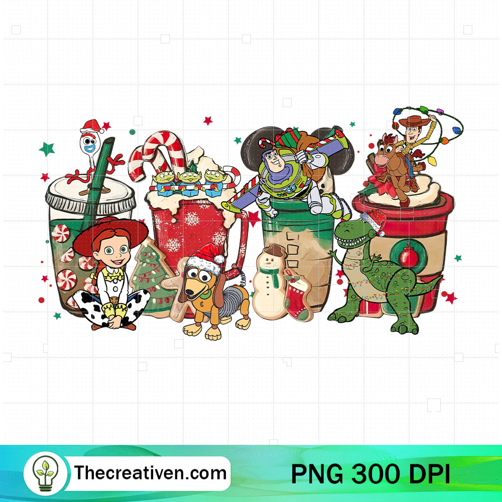 Toy Story Characters Christmas PNG Clipart Download 6 Toy Story Characters Christmas Coffee Mug PNG, Disney Movies Christmas PNG
