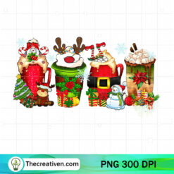Gnome Christmas Coffee Mug PNG, Christmas Drink PNG