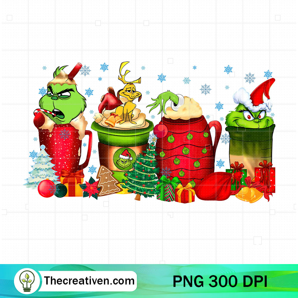 Grinch And Max With Christmas PNG Clipart Download 6 Grinch And Max With Christmas Coffee Mug PNG, Grinch Christmas Coffee Drink PNG