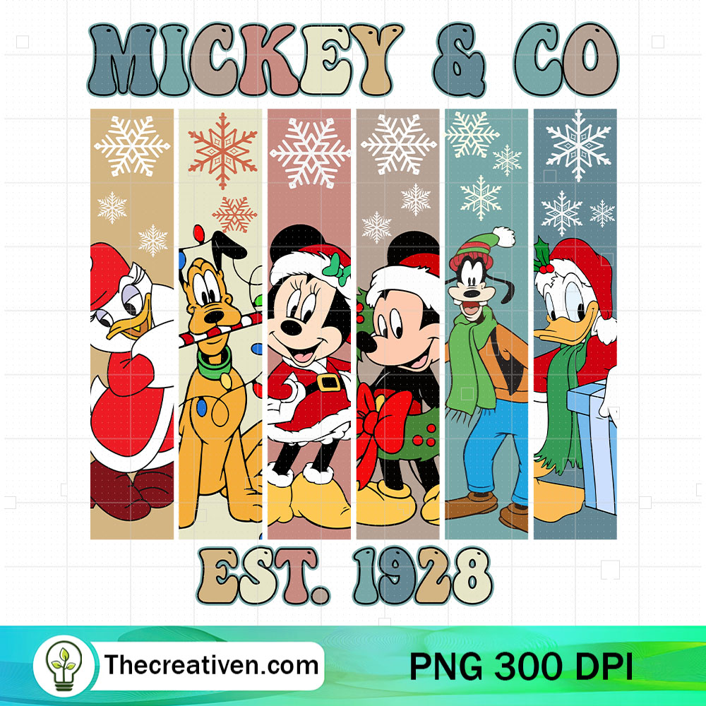 Mickey And Co EST 1928 PNG, Disney Merry Christmas PNG 6 Mickey And Co EST 1928 PNG, Disney Merry Christmas PNG
