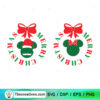 Christmas Disney Mouse Bundle SVG, Merry Christmas SVG 3 Christmas Disney Mouse Bundle SVG