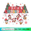Merry Christmas Disney Characters Jingle Bell Head SVG, Disney Christmas SVG