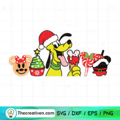 Fluto With Christmas Cream SVG, Disney Christmas SVG