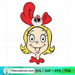 Cute Face Cindy Lou SVG, The Grinch Christmas SVG