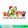 I'm Just Here For The Snacks SVG, Fluto Christmas SVG