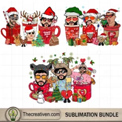 Bad Bunny Christmas Bundle PNG, ‎Navidad Sin Ti Bundle PNG