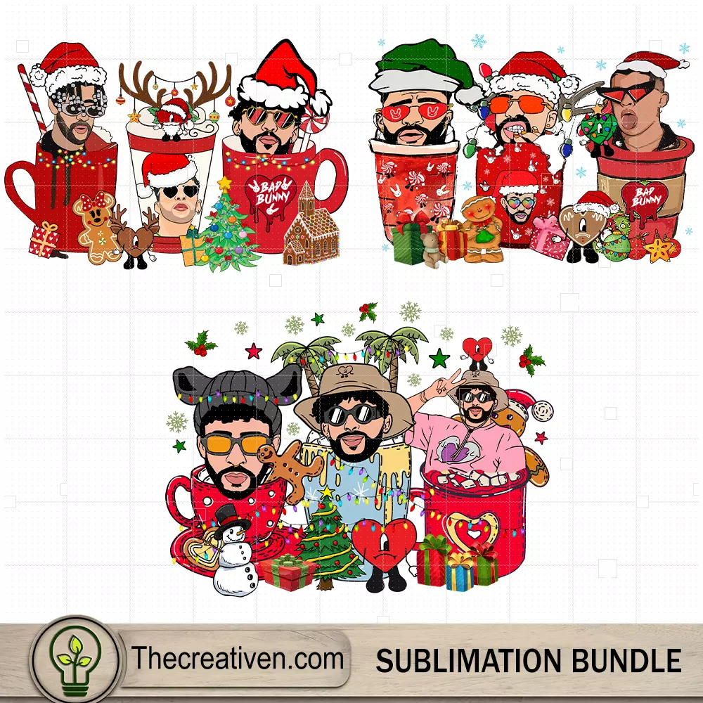 Bad Bunny Christmas Bundle PNG, Navidad Sin Ti Bundle PNG 6 Bad Bunny Christmas Bundle PNG, Navidad Sin Ti Bundle PNG