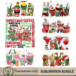 Christmas Movies Coffee Drink Bundle PNG, Christmas Coffee Bundle PNG