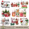 Christmas Drink Bundle PNG, Merry Christmas PNG 3 Christmas Drink Bundle PNG, Merry Christmas PNG