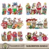 Disney Christmas Coffee Drink Bundle PNG, Disney Movies Christmas Bundle PNG