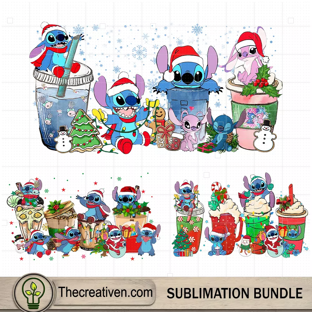 Stitch Bundle Christmas Coffee Drink PNG, Stitch Christmas Bundle PNG 6 Stitch Bundle Christmas Coffee Drink PNG, Stitch Christmas Bundle PNG