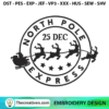 North Pole 25 Dec Express Embroidery Design