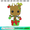 Groot Christmas Embroidery Design