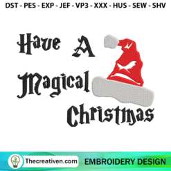 Have A Magical Christmas Embroidery Design