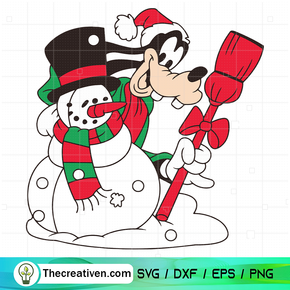 Fluto With Snowman SVG, Goofy Christmas SVG 6 Fluto With Snowman SVG, Goofy Christmas SVG