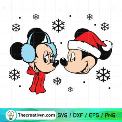 Disney Mouse Winter SVG, Mickey And Minnie Christmas SVG