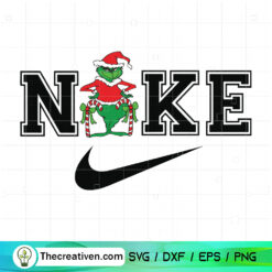 The Grinch With Nike SVG, Nike Christmas SVG