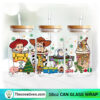 Toy Story Christmas Coffee Dri Tumbler Wrap Download 5 Toy Story Christmas Coffee Drink 16oz Libbey Glass Can Tumbler Sublimation Design - Design Digital Download PNG
