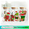 Grinch Christmas Coffee Drink 16oz Libbey Glass Can Tumbler Sublimation Design - Design Digital Download PNG
