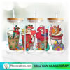 The Little Mermaid Christmas Coffee Drink 16oz Libbey Glass Can Tumbler Sublimation Design - Design Digital Download PNG