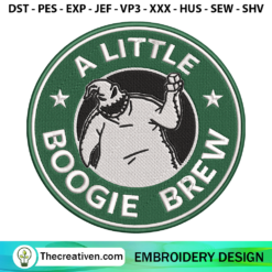 Little Boogie Brew Starbucks Coffee Embroidery Design