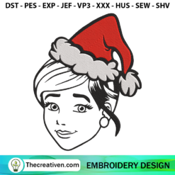 Disney Princess Christmas Em Embroidery Design