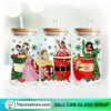 Disney Princess Christmas Coffee Drink 16oz Libbey Glass Can Tumbler Sublimation Design