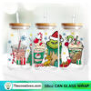Grinch Christmas Coffee Cup 16oz Libbey Glass Can Tumbler Sublimation Design