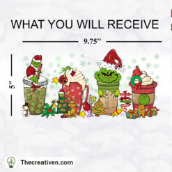 Alternative view of Grinch Christmas With Coffee C Tumbler Wrap Download