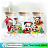 Mickey Mouse Christmas Coffee Drink 16oz Libbey Glass Can Tumbler Sublimation Design