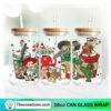 Toy Story With Christmas Coffee Cup 16oz Libbey Glass Can Tumbler Sublimation Design