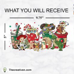 Alternative view of Toy Story With Christmas Coffe Tumbler Wrap Download