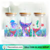 Mermaid In Ocean 16oz Libbey Glass Can Tumbler Sublimation Design