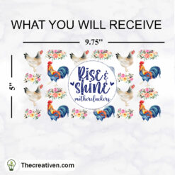 Alternative view of Rise And Shine Motherfuckers 1 Tumbler Wrap Download