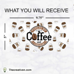 Alternative view of Fueled Bu Coffee And Sarcasm 1 Tumbler Wrap Download