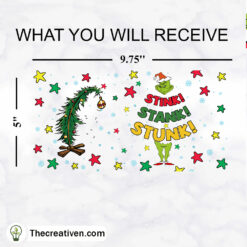 Alternative view of Stink Stank Stunk Grinch Chris Tumbler Wrap Download