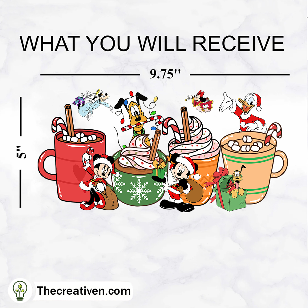 Mickey With Friends Christmas Tumbler Wrap Download 2 Mickey With Friends Christmas Coffee Drink 16oz Libbey Glass Can Tumbler Sublimation Design