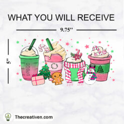 Alternative view of Christmas Starbucks Coffee Dri Tumbler Wrap Download