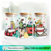 Disney Princess With Christmas Coffee 16oz Libbey Glass Can Tumbler Sublimation Design