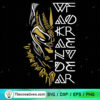 Wakanda Forever SVG, Black Panther Outline SVG