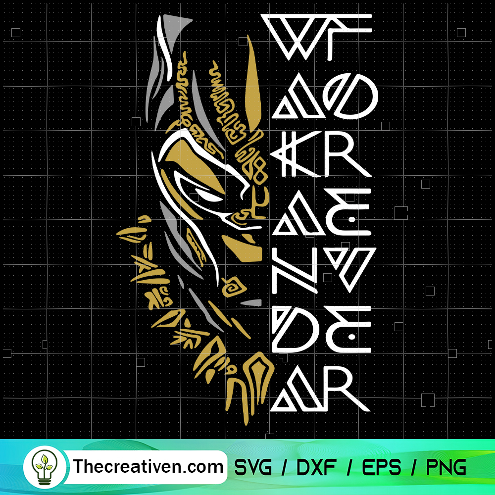 Wakanda Forever SVG, Black Panther Outline SVG 6 Wakanda Forever SVG, Black Panther Outline SVG