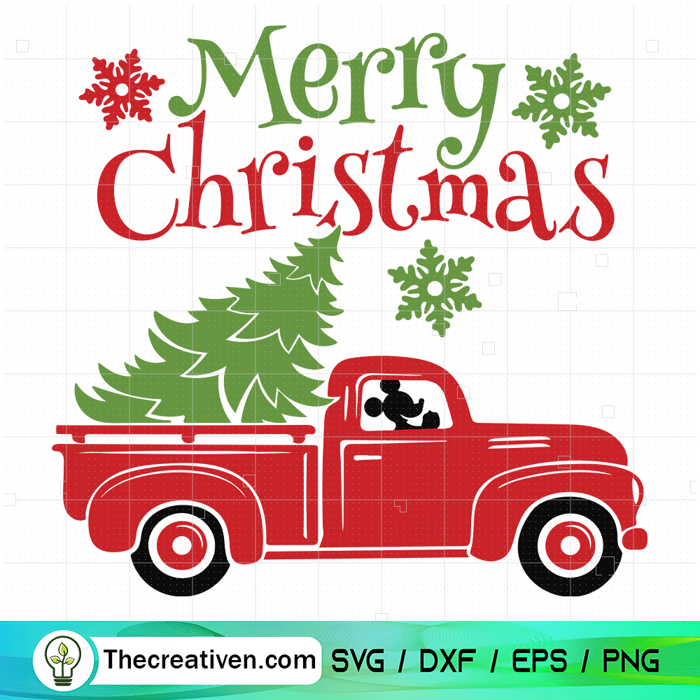 Merry Christmas Truck SVG, Mickey Christmas SVG 6 Merry Christmas Truck SVG, Mickey Christmas SVG