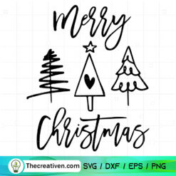 Merry Christmas SVG, Christmas Tree SVG