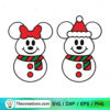 Disney Mouse Snowman SVG, Disney Christmas SVG