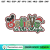 Believe In The Magic Christmas Embroidery Design