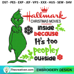 Hallmark Christmas Movies Grinch Embroidery Design