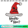 Naughty or Nice Harry Potter Christmas Embroidery Design